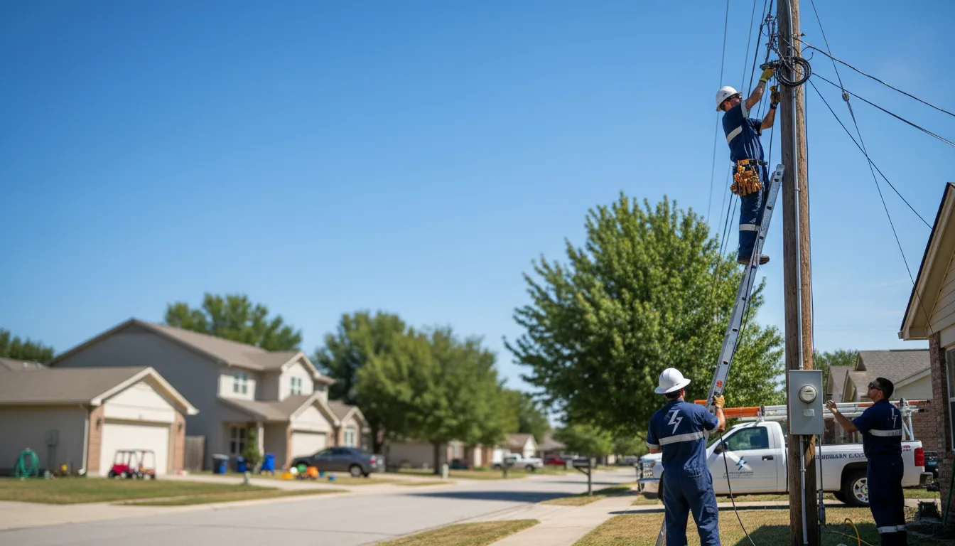 Residential electrician providing installation services in Calera, AL